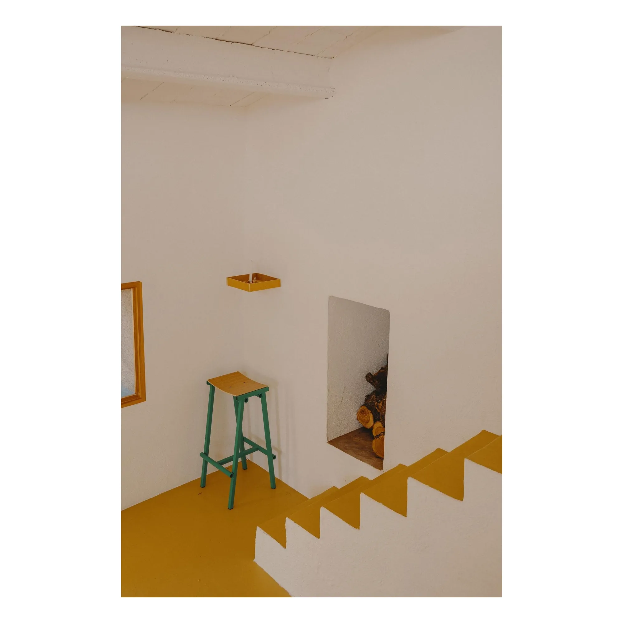Tabouret Haut 75 cm Taburete 8 | Vert- Image produit n°2