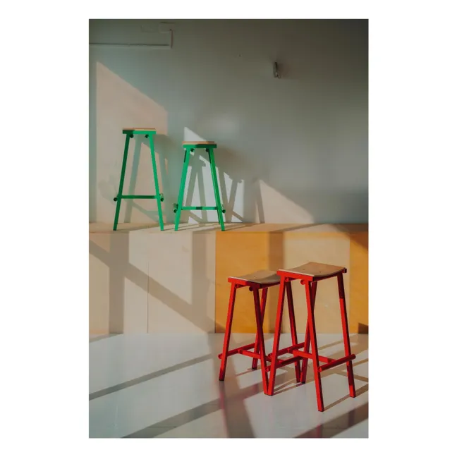 High stool 75 cm Taburete 8 | Red