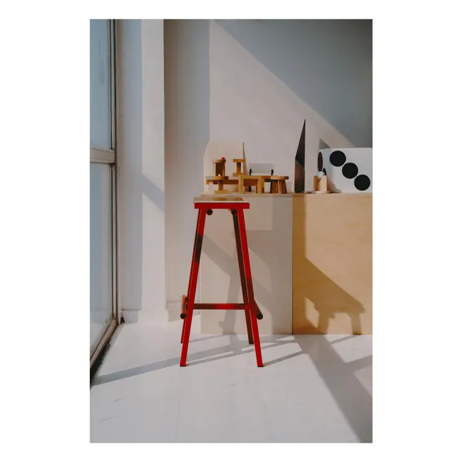 High stool 75 cm Taburete 8 | Red