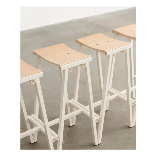 High stool 65 cm Taburete 8 | Ivory