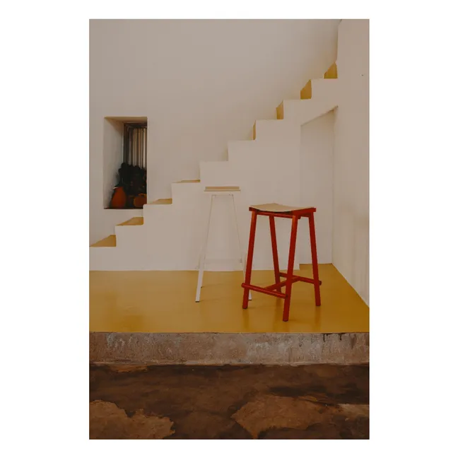High stool 65 cm Taburete 8 | Red