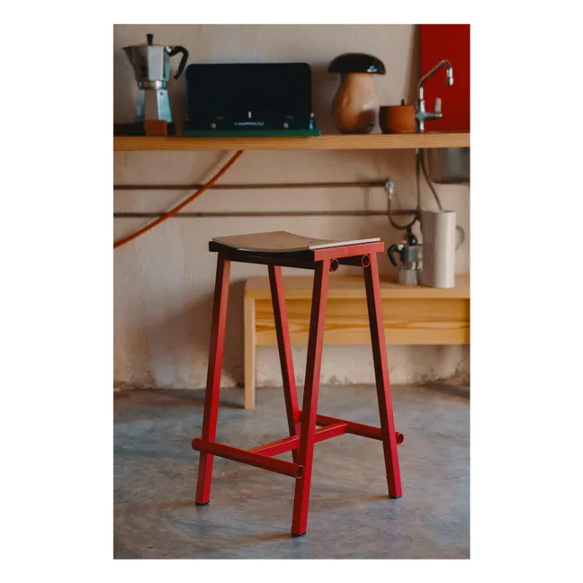 High stool 65 cm Taburete 8 | Red