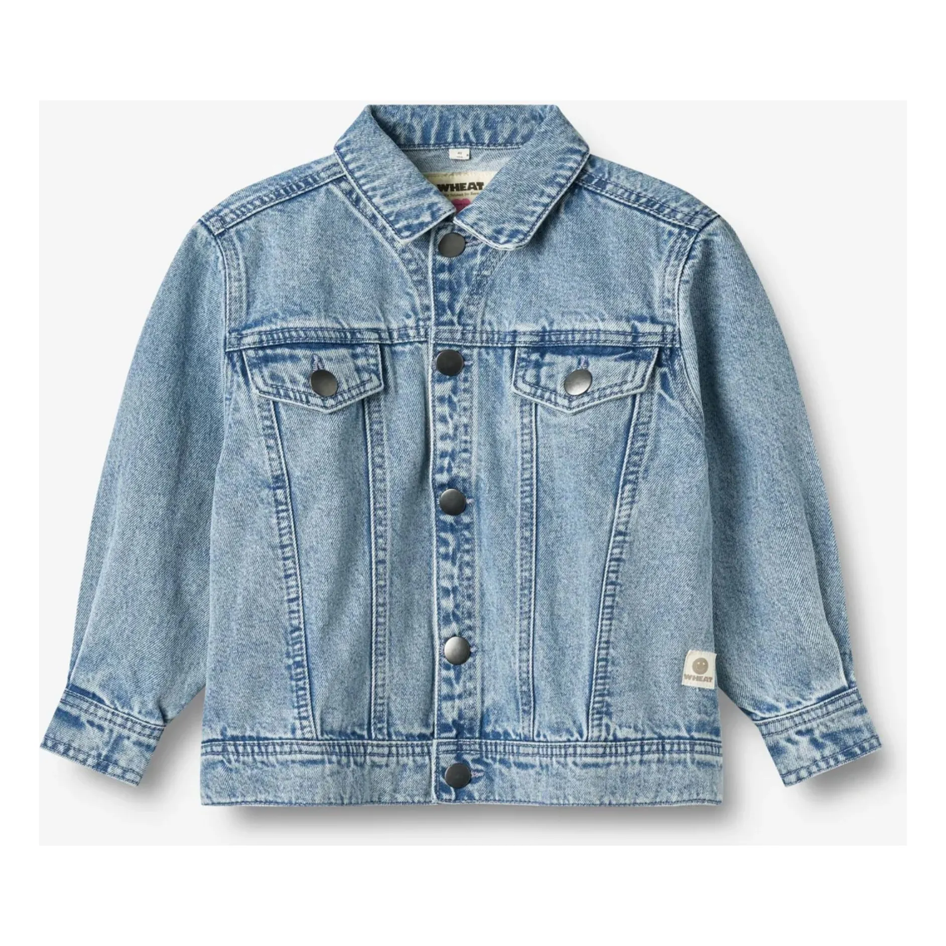 Wheat Unisex Blue Collaboration X Pernille Teisbæk - Vive Denim Jacket Organic Cotton