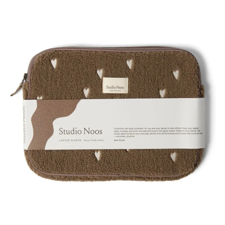 Housse d'ordinateur Hearts | Marron- Image produit n°1