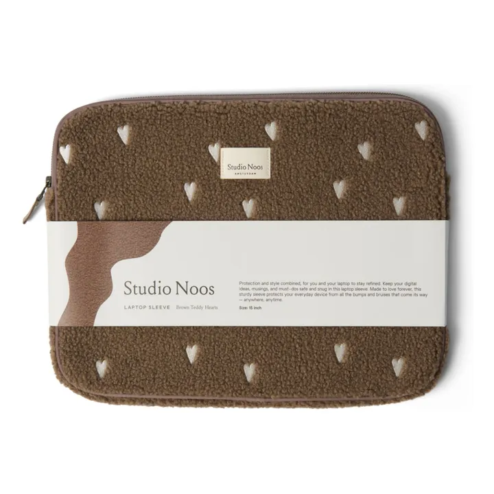 Housse d'ordinateur Hearts | Marron- Image produit n°3