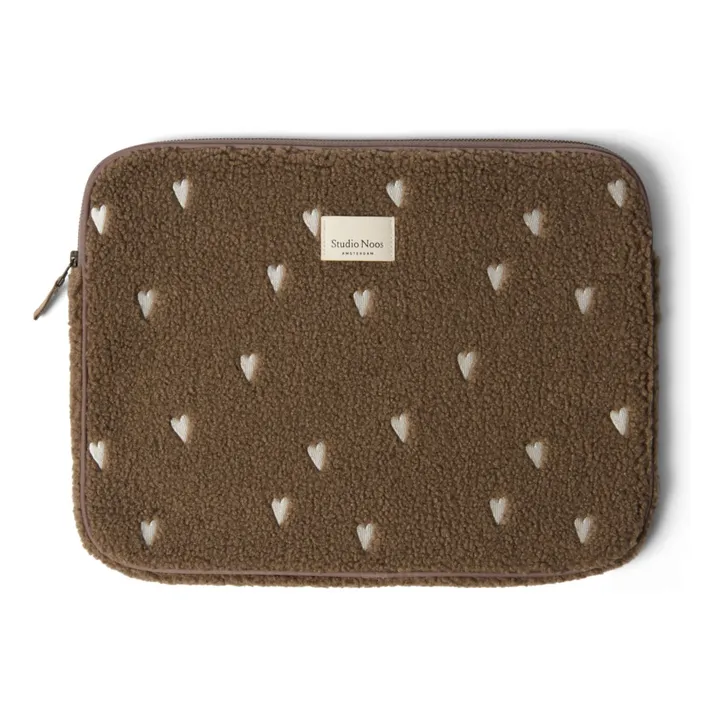 Housse d'ordinateur Hearts | Marron- Image produit n°2