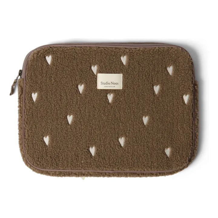 Housse d'ordinateur Hearts | Marron- Image produit n°0