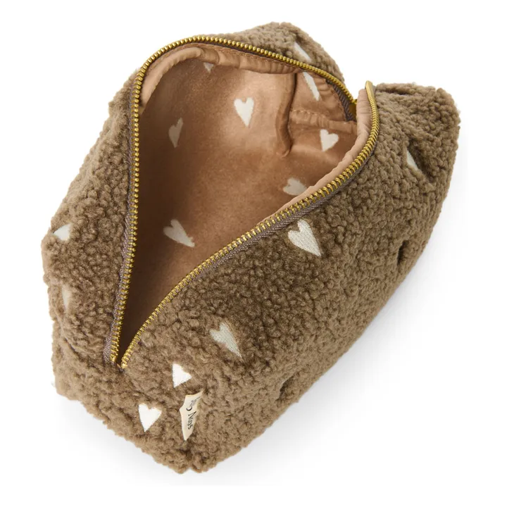 Trousse de toilette Hearts | Marron- Image produit n°2