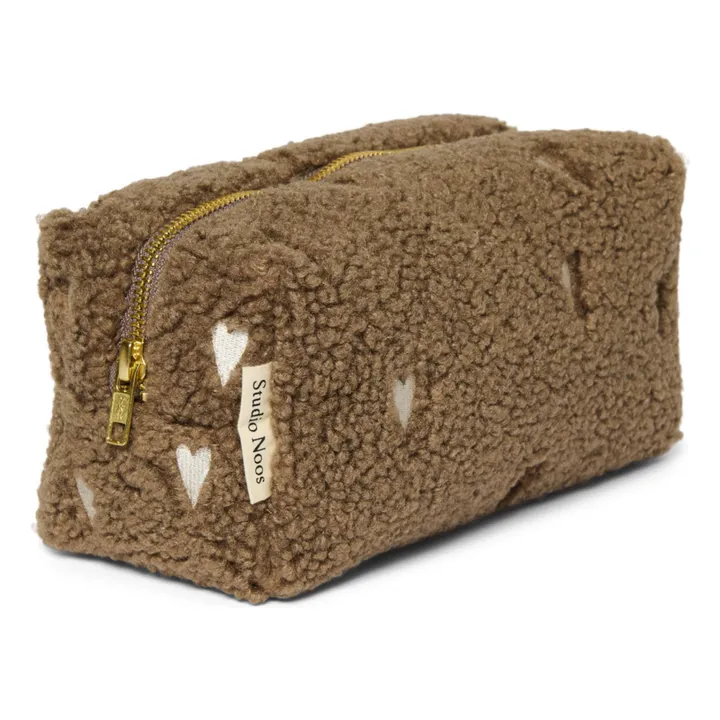 Trousse de toilette Hearts | Marron- Image produit n°1