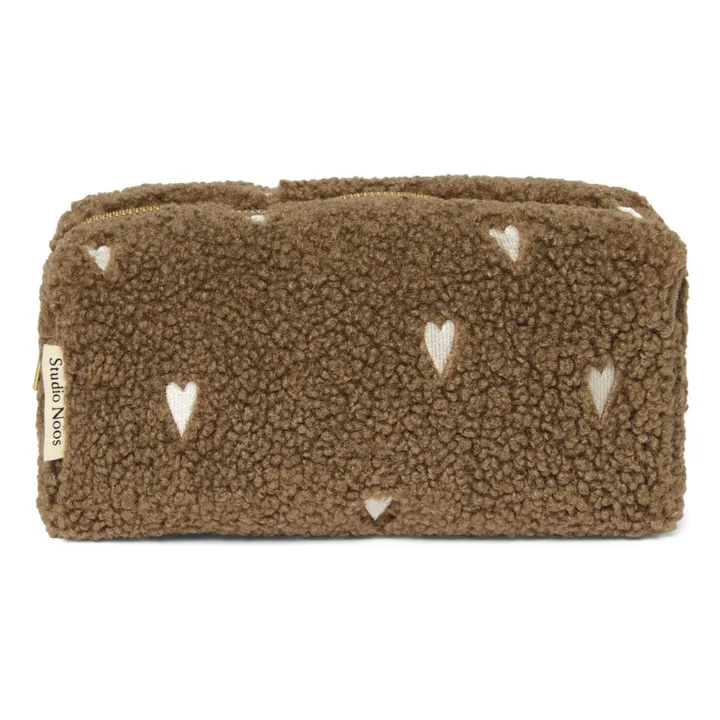 Trousse de toilette Hearts | Marron- Image produit n°0
