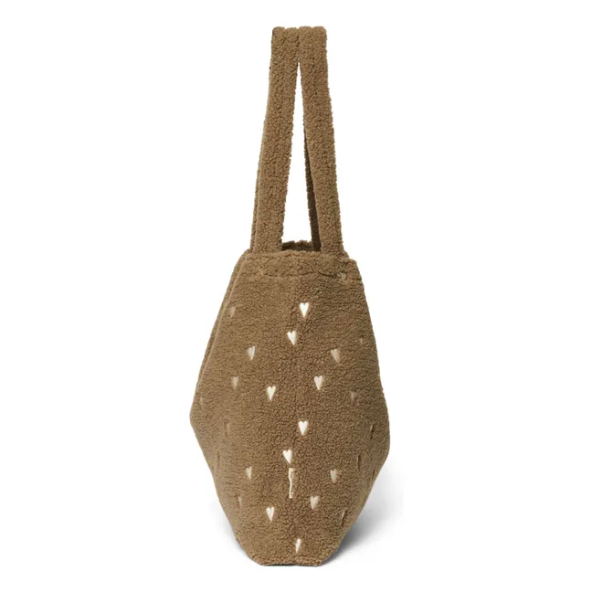 Sac mom-bag Hearts | Marron