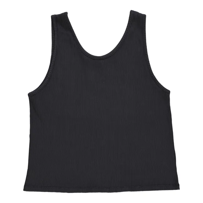 Ribbed Tank Top - Women's Collection | Black