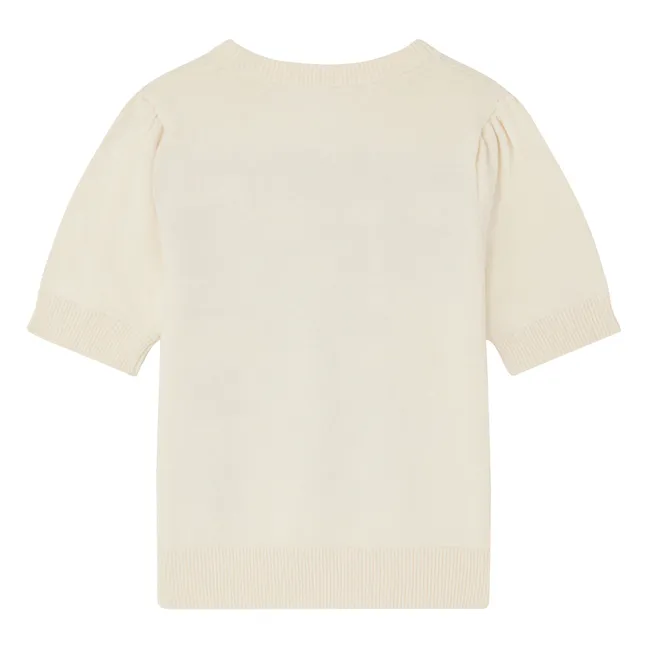 Maglione a maniche corte Elvira | Ecru