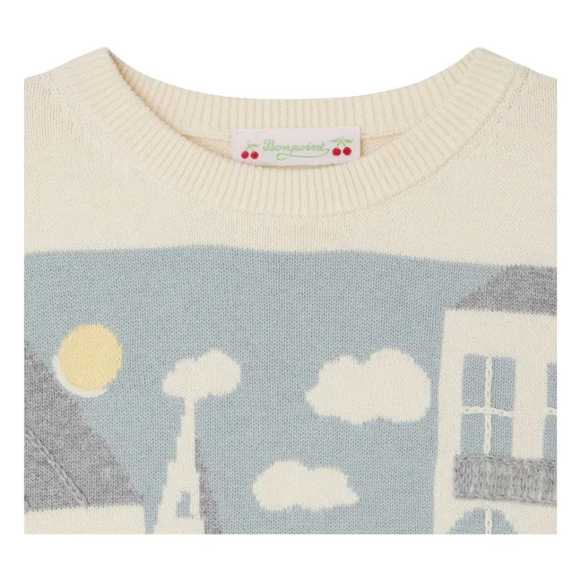 Maglione a maniche corte Elvira | Ecru