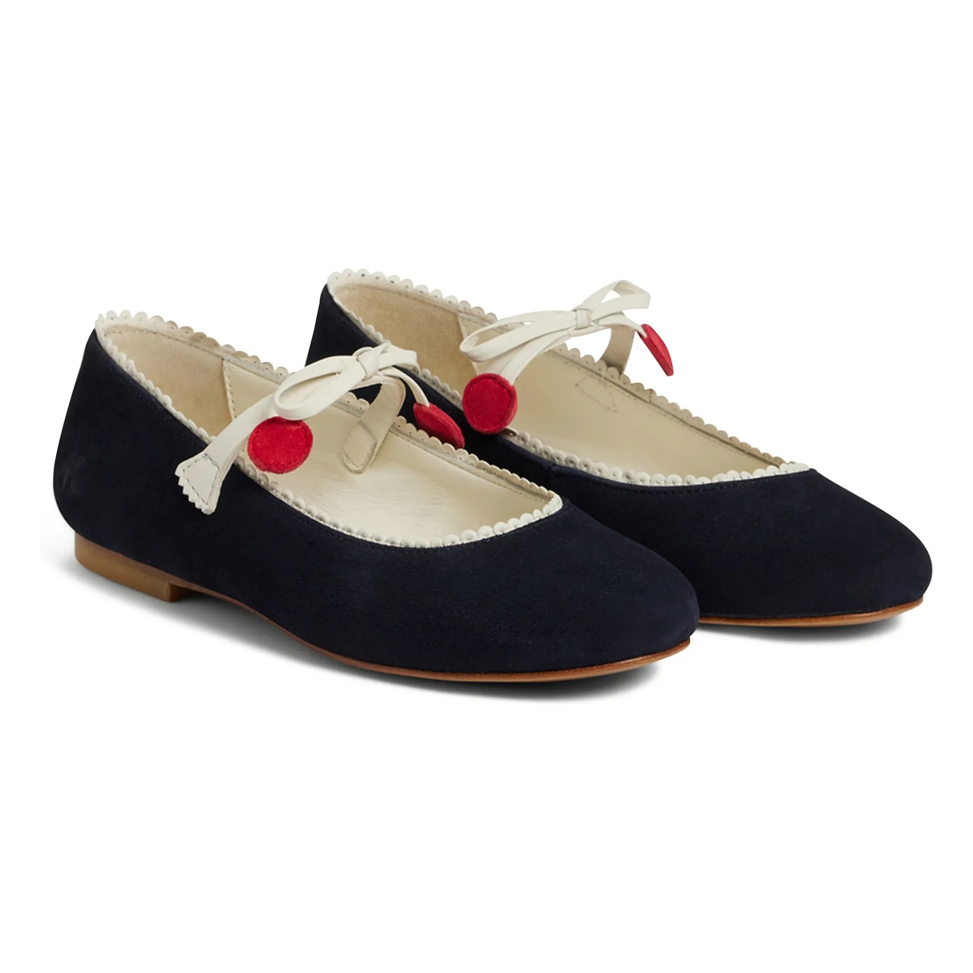 Emilda Leder Ballerinas | Navy- Produktbild Nr. 1