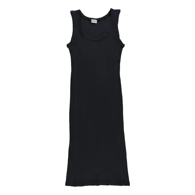 Robe Côtelée Fève - Collection Femme | Noir