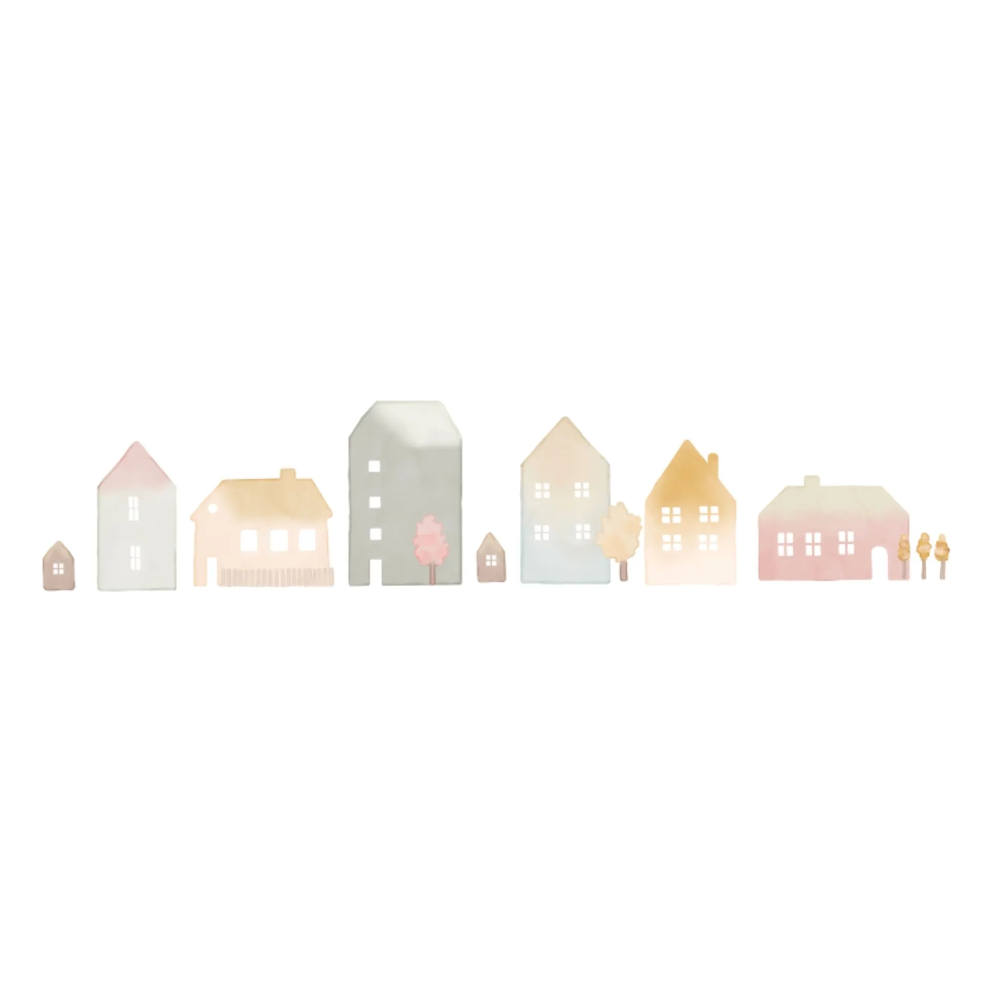 Mimi'lou Multicoloured Little Houses Stickers