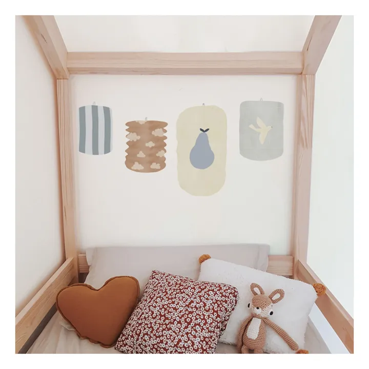 Lampions stickers | Blue- Product image n°1
