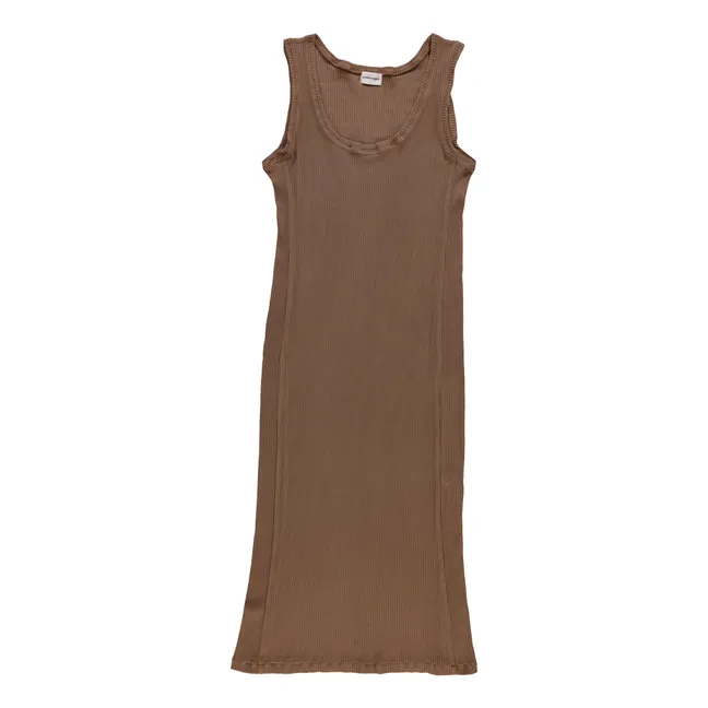 Robe Côtelée Fève - Collection Femme | Chocolat
