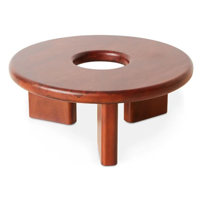 Conversation wooden coffee table