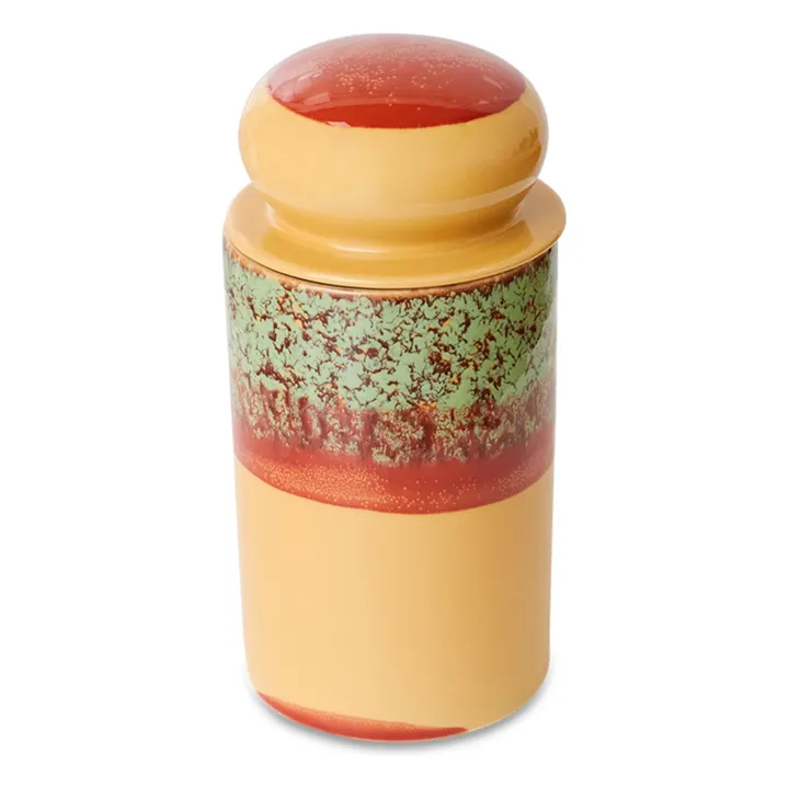 Stoneware pot | Orange- Product image n°1