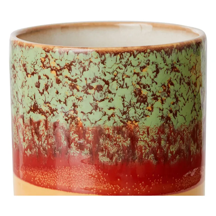 Stoneware pot | Orange- Product image n°2