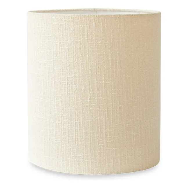 Curly fabric lampshade | Cream