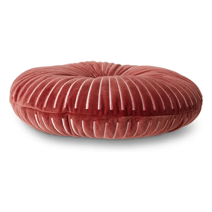 Coussin en velours Ripple | Rose- Image produit n°1