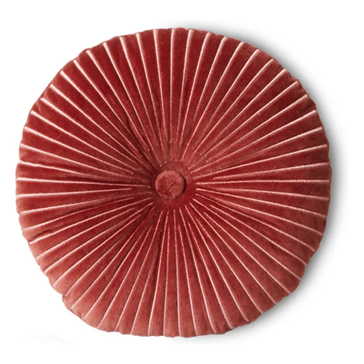 Coussin en velours Ripple | Rose- Image produit n°0