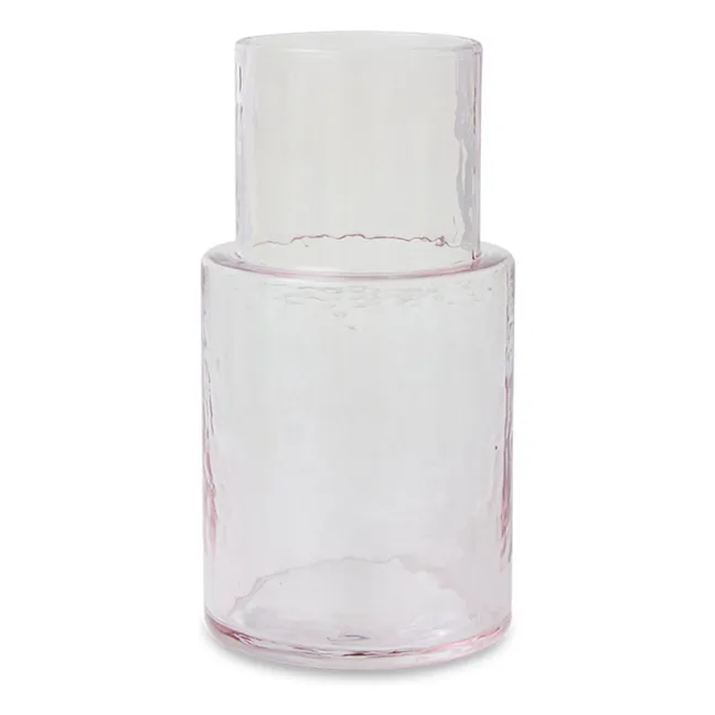Caraffa di vetro Tubo | Rose transparent
