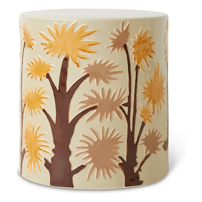 Mesa auxiliar de barro | Crema