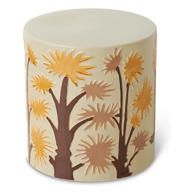 Mesa auxiliar de barro | Crema