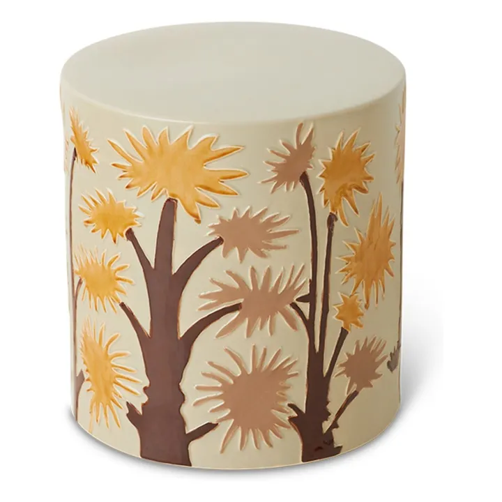 Table d'appoint en faïence | Crème- Image produit n°0