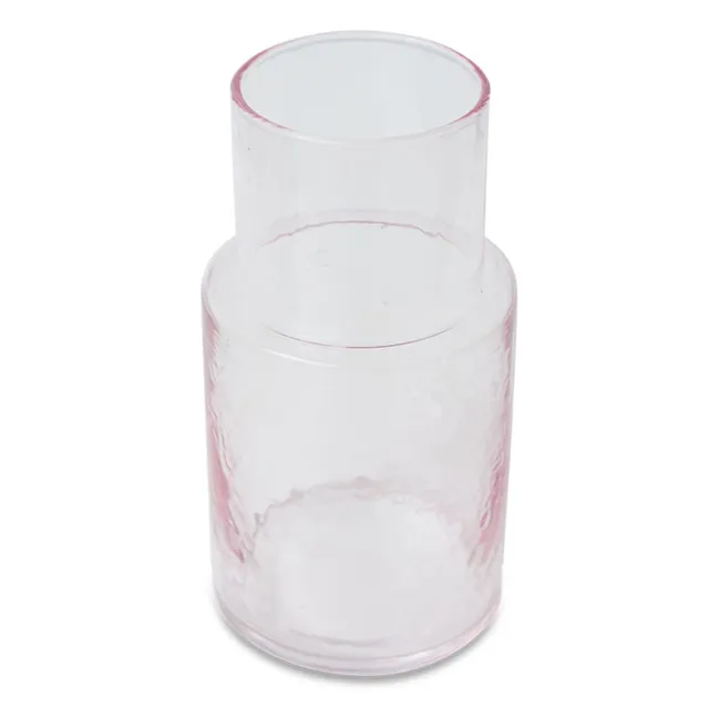 Caraffa di vetro Tubo | Rose transparent