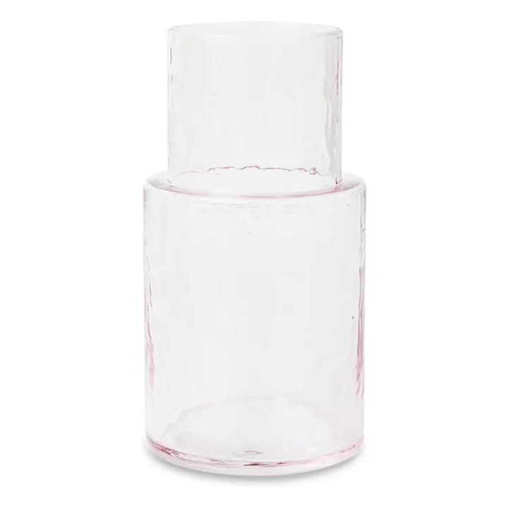 Jarra de vidrio Tubo | Rose transparent- Imagen del producto n°0