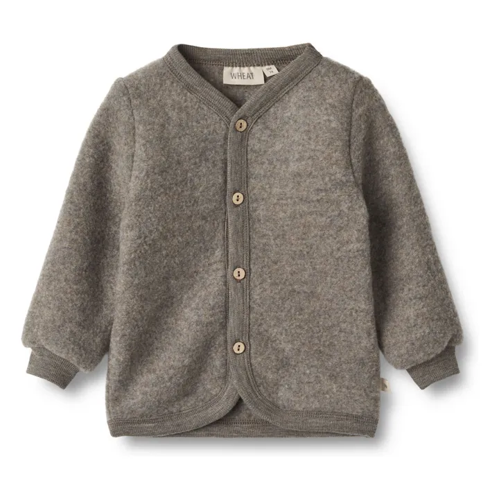 Cardigan Kari Laine Polaire | Marron glacé- Image produit n°0