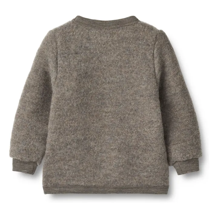 Cardigan Kari Laine Polaire | Marron glacé- Image produit n°1