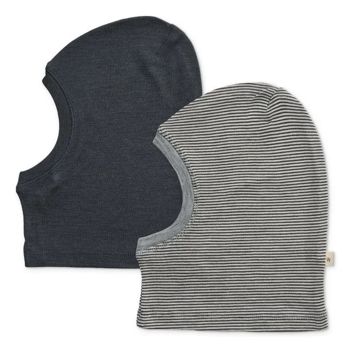 Cagoule Kim Laine Rayée | Bleu marine- Image produit n°2