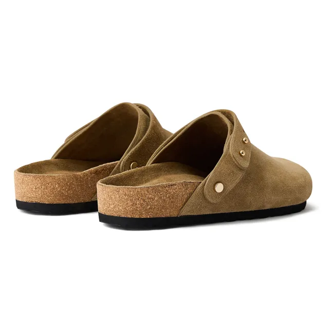 Clog Sleepy Lederspaltleder | Honig