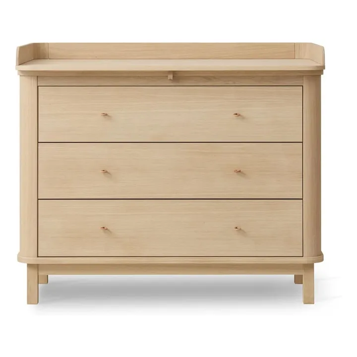 Commode à langer Wood 3 tiroirs en chêne- Image produit n°0