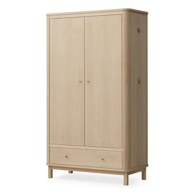 2-türiger Kleiderschrank Wood | Eiche