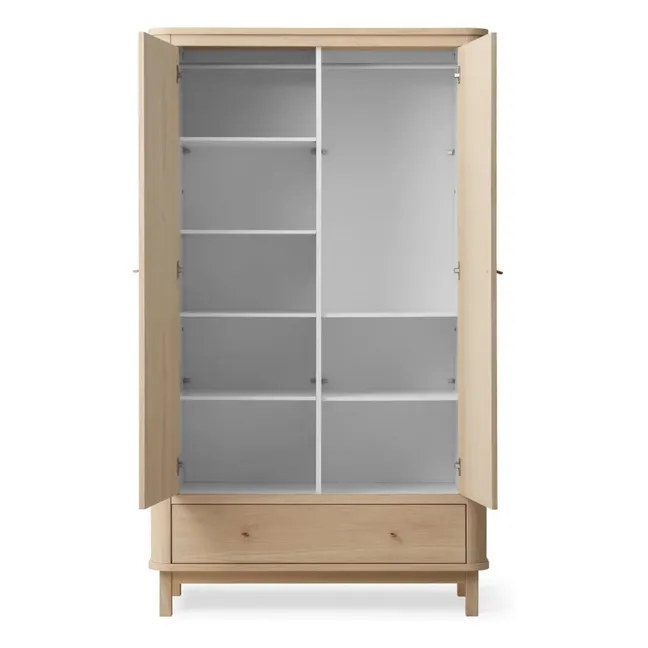 2-türiger Kleiderschrank Wood | Eiche