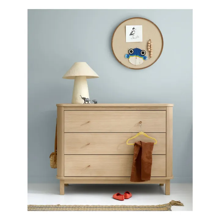 Commode Wood 3 tiroirs en chêne- Image produit n°1