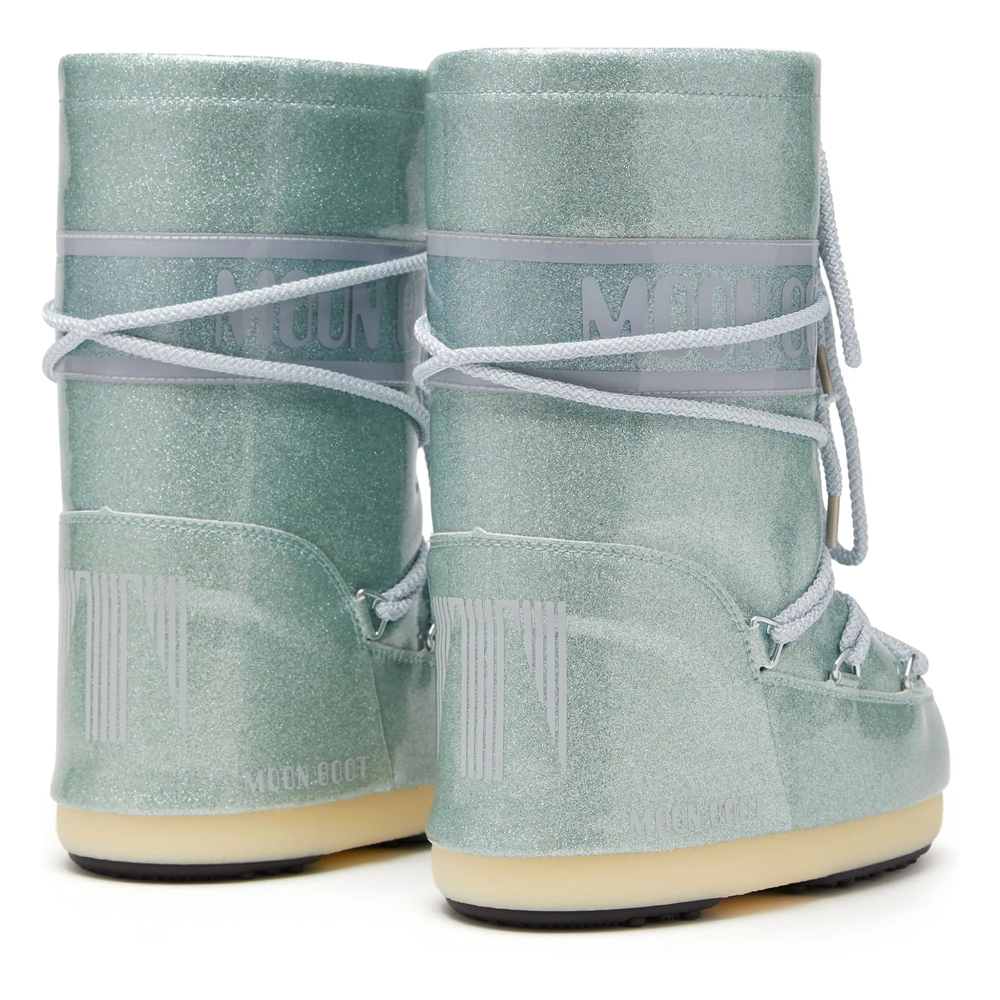 Moon Boot Icon JR Glitter | Bleu Clair- Image produit n°2
