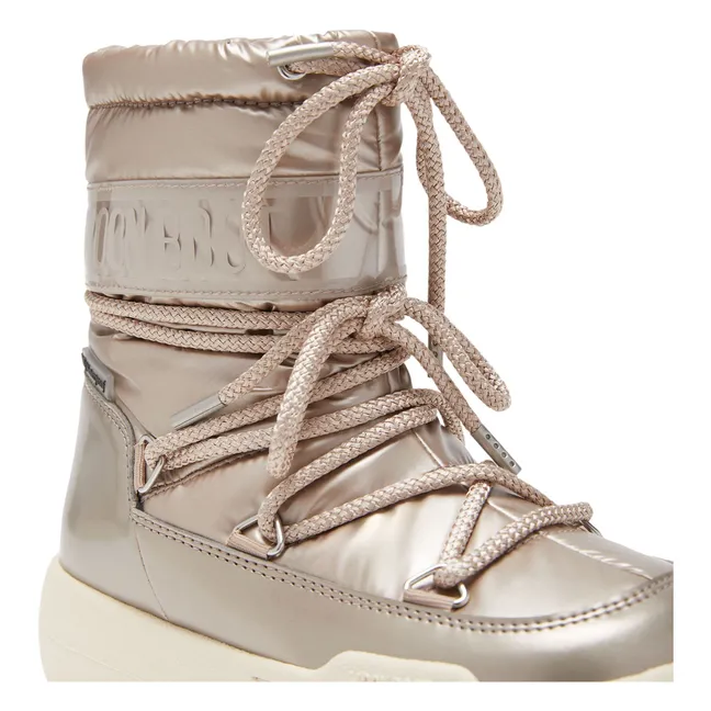 Botas metálicas Jr Park | Oro rosado