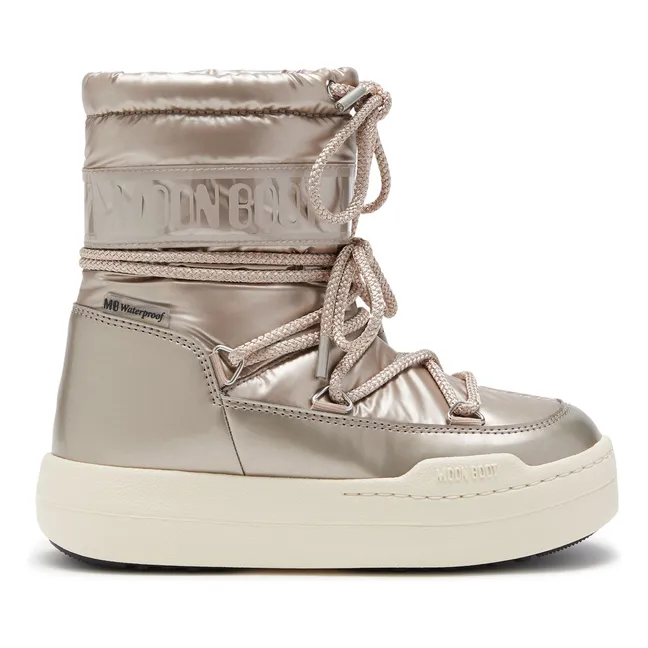 Botas metálicas Jr Park | Oro rosado