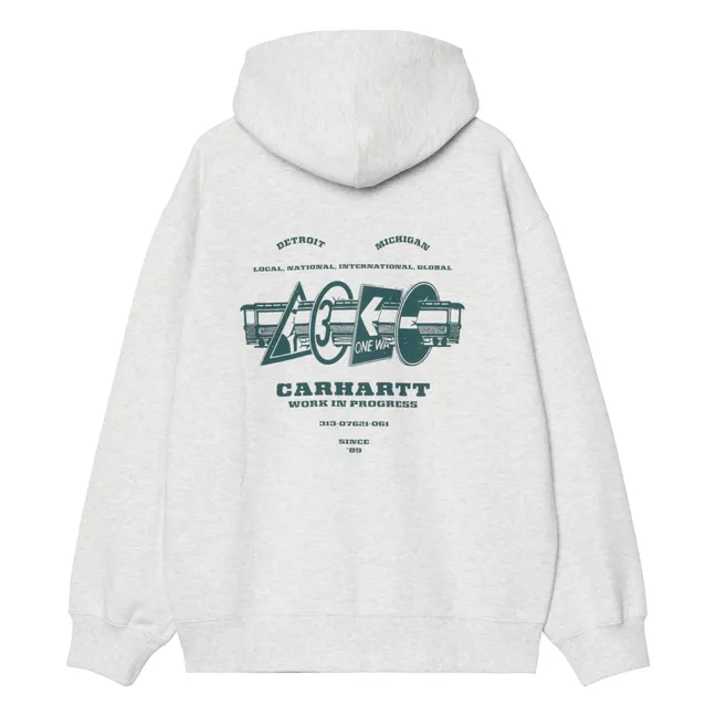 Felpa con cappuccio con zip Runaway | Grigio chiné
