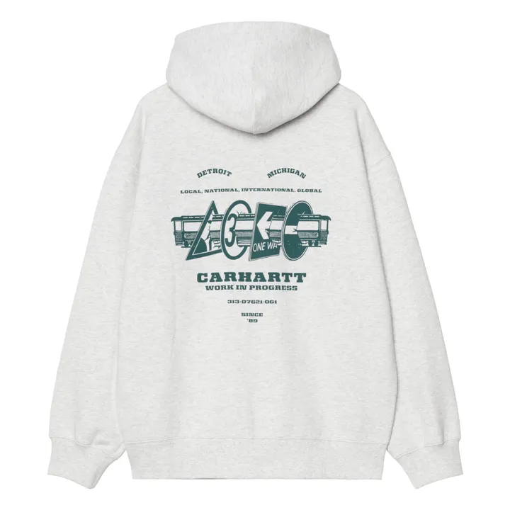 Sudadera con cremallera Runaway | Gris Jaspeado- Imagen del producto n°3