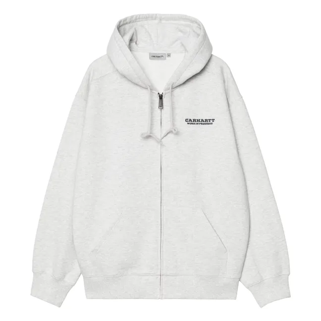Felpa con cappuccio con zip Runaway | Grigio chiné