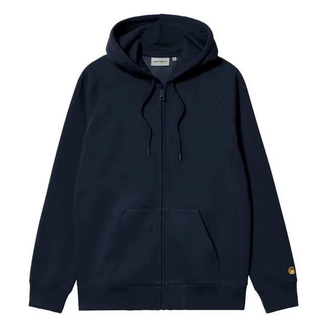 Felpa con cappuccio Chase Zip | Blu marino